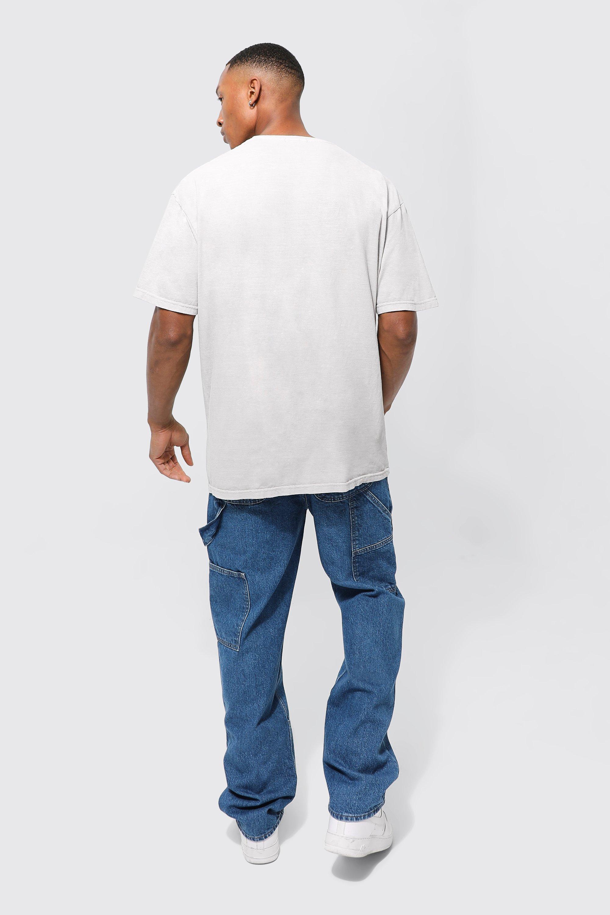 Relaxed Fit Carpenter Jeans With Drop Crotch boohoo